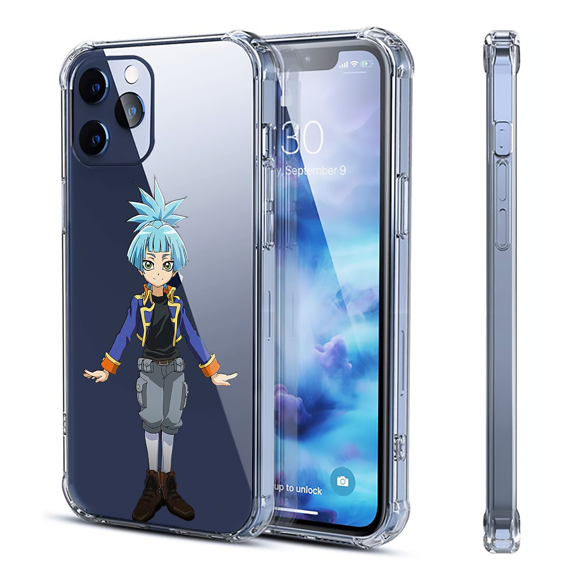 （画像用） 遊☆戯☆王 Yu-Gi-Oh! 【iPhone 12シリーズ対応】透明スマホケース（クリアソフトケース）
